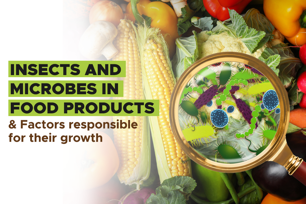 Insects and Microbes in Food Products & Factors responsible for their growth